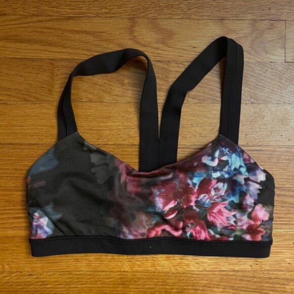 Lululemon Cardio Kick Bra Spring Has Sprung Multi - Size 6 - Picture 1 of 5